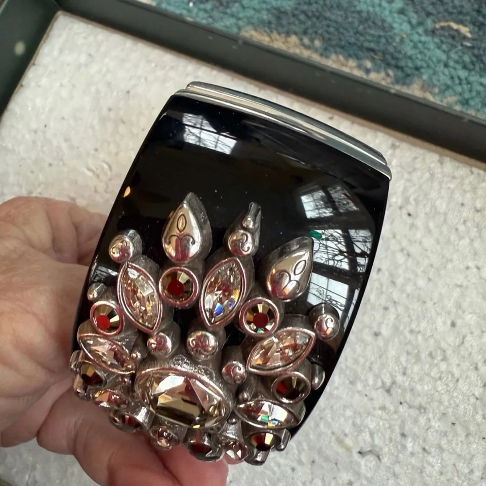 Brighton Black and Silver Bracelet with Swarovski crystals & Gold Accents - Picture 6 of 12